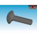 CARRIAGE BOLTS, FULL THRD UP TO 6", USB, ASTM A307, ZP_117
